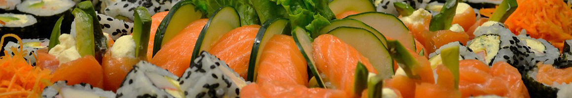 Eating Japanese Sushi at Tanoshii west loop restaurant in Chicago, IL.